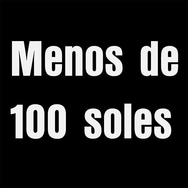 Menos de 100 soles