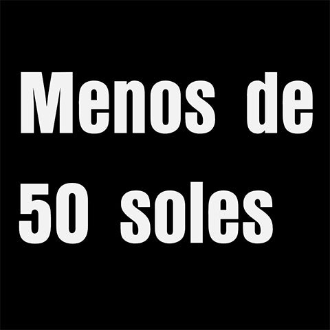 Menos de 50 soles